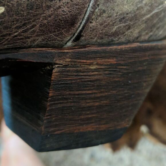 CORRAL A1241 distressed taupe/black winged cross black sequins cowgirl boots 7.5 - Picture 16 of 16